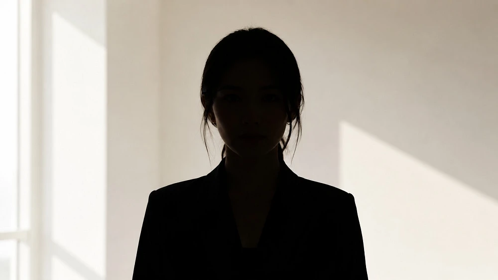 Silhouettenfoto einer weiblichen Person