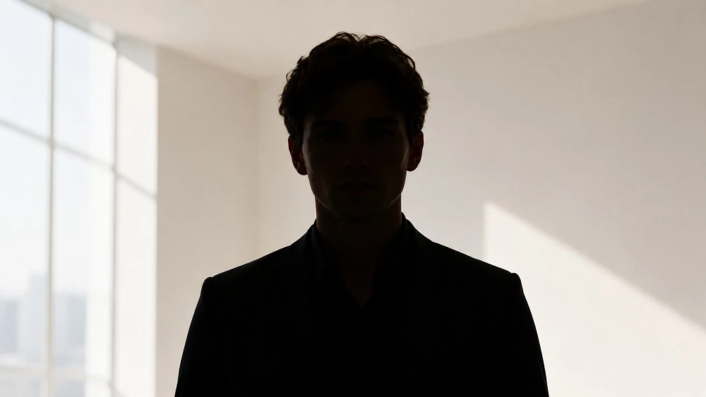 Silhouettenfoto einer männlichen Person